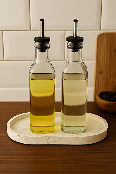 ozbience قاعدة بيضاوية الشكل من التيرازو بمظهر رخامي، وواقي لوعاء الزيت ووعاء...