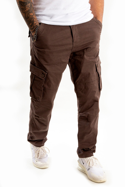 DeepSEA Toprak Geniş Kesim Gabardin Kargo Pantolon – Likralı Outdoor Stil Çok...