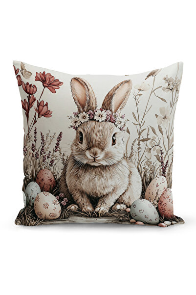 Bertille Home Husă de pernă cu imprimare digitală pe două fețe, seria Spring ...