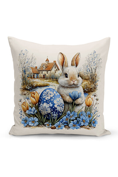 Bertille Home Ανοιξιάτικη Σειρά Κάλυμμα Μαξιλαριού Διπλής Όψης με Ψηφιακή Εκτ...