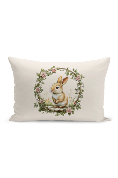 Bertille Home Husă de pernă cu imprimare digitală pe două fețe, seria Spring ...