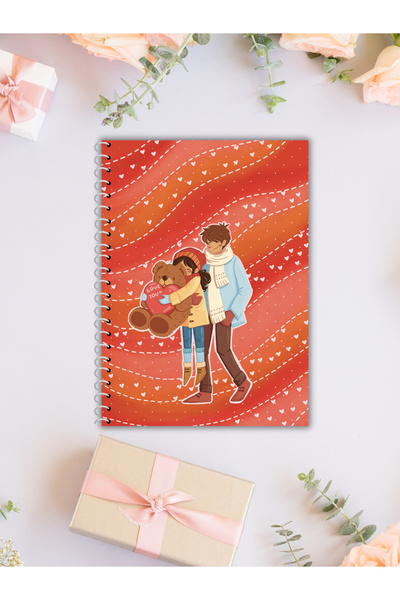 budi.crafts Sevgililer Günü Temalı Hediyelik Defter | Çizgisiz | 60 Yaprak | ...