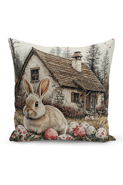 Bertille Home İlkbahar Serisi Çift Tarafı Dijital Baskılı Kırlent Kılıfı (Spr...