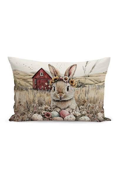 Bertille Home Ανοιξιάτικη Σειρά Κάλυμμα Μαξιλαριού Διπλής Όψης με Ψηφιακή Εκτ...