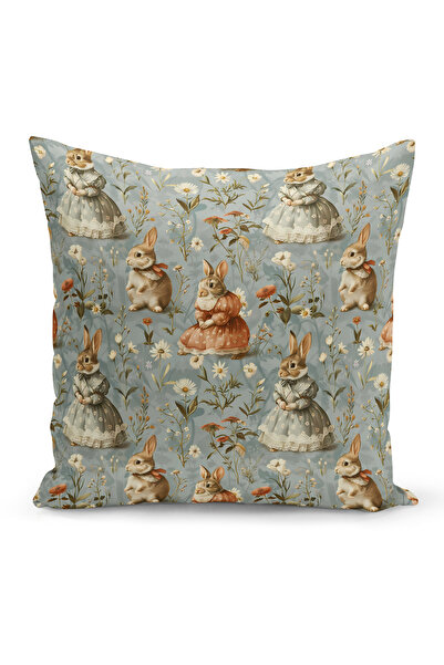 Bertille Home Husă de pernă cu imprimare digitală pe două fețe, seria Spring ...