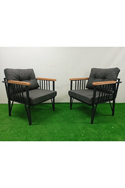 Argem home garden tekli iki adet bahçe- balkon- çay seti-sandalye-kış bahçesi