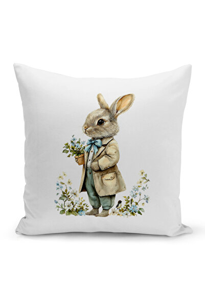 Bertille Home Ανοιξιάτικη Σειρά Κάλυμμα Μαξιλαριού Διπλής Όψης με Ψηφιακή Εκτ...