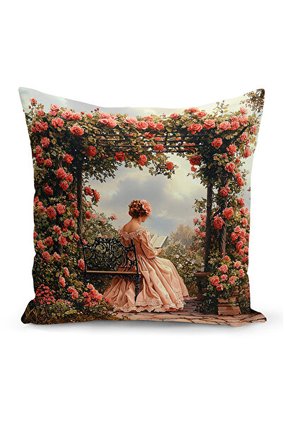 Bertille Home Ανοιξιάτικη Σειρά Κάλυμμα Μαξιλαριού Διπλής Όψης με Ψηφιακή Εκτ...