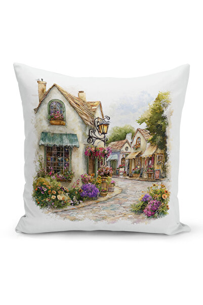 Bertille Home Spring Series Double-Sided Digital Printed Throw Pillow Cover (...