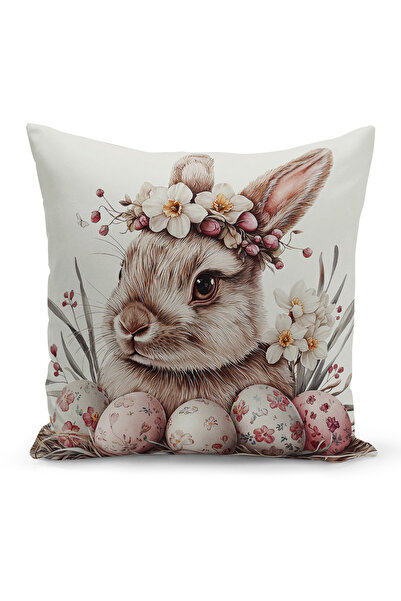 Bertille Home Ανοιξιάτικη Σειρά Κάλυμμα Μαξιλαριού Διπλής Όψης με Ψηφιακή Εκτ...