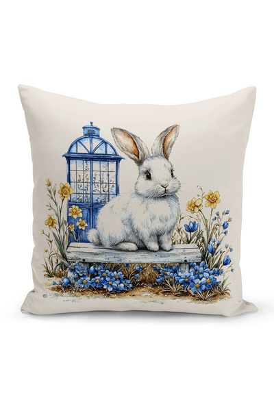 Bertille Home Ανοιξιάτικη Σειρά Κάλυμμα Μαξιλαριού Διπλής Όψης με Ψηφιακή Εκτ...