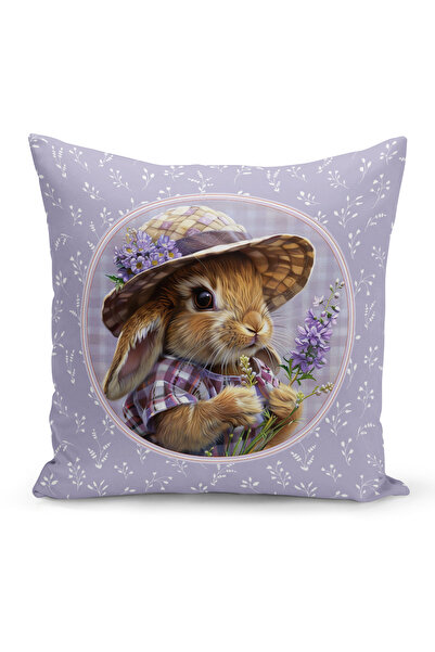 Bertille Home Husă de pernă cu imprimare digitală pe două fețe, seria Spring ...