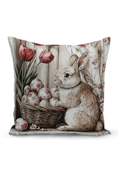 Bertille Home Husă de pernă cu imprimare digitală pe două fețe, seria Spring ...