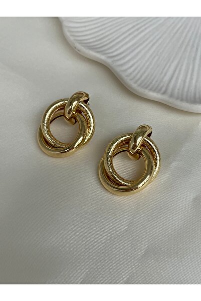 Twinssis Accessories Pinterest Model Interlocking Hoop Earrings