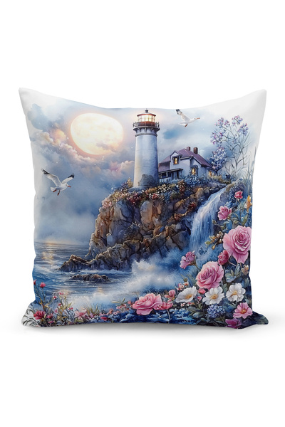 Bertille Home Ανοιξιάτικη Σειρά Κάλυμμα Μαξιλαριού Διπλής Όψης με Ψηφιακή Εκτ...