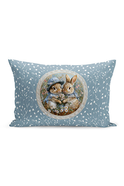 Bertille Home Husă de pernă cu imprimare digitală pe două fețe, seria Spring ...