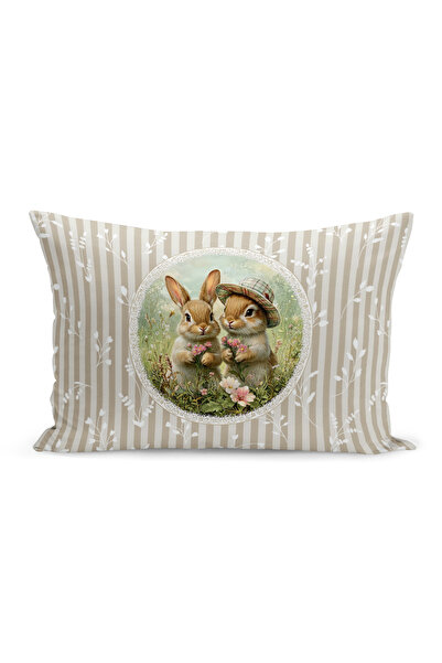 Bertille Home Husă de pernă cu imprimare digitală pe două fețe, seria Spring ...
