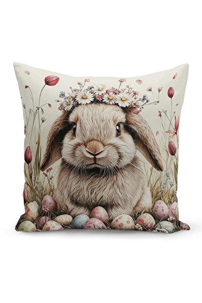 Bertille Home Ανοιξιάτικη Σειρά Κάλυμμα Μαξιλαριού Διπλής Όψης με Ψηφιακή Εκτ...