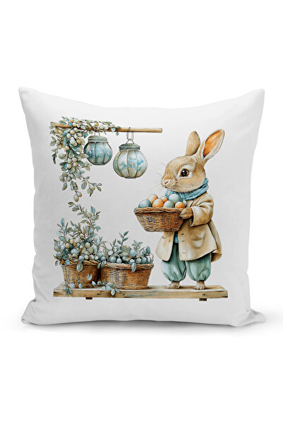 Bertille Home Ανοιξιάτικη Σειρά Κάλυμμα Μαξιλαριού Διπλής Όψης με Ψηφιακή Εκτ...