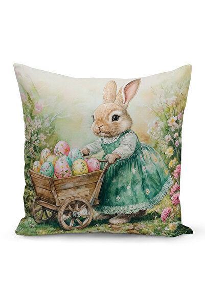 Bertille Home Husă de pernă cu imprimare digitală pe două fețe, seria Spring ...