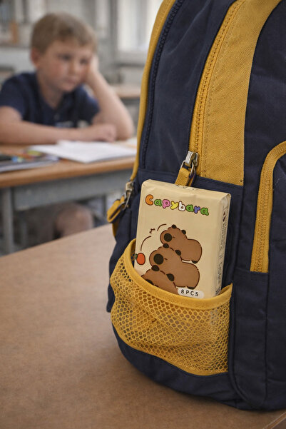 Kids Like Sevimli CapyBara Peçete - 1 paket ( iç adedi 8 peçete )