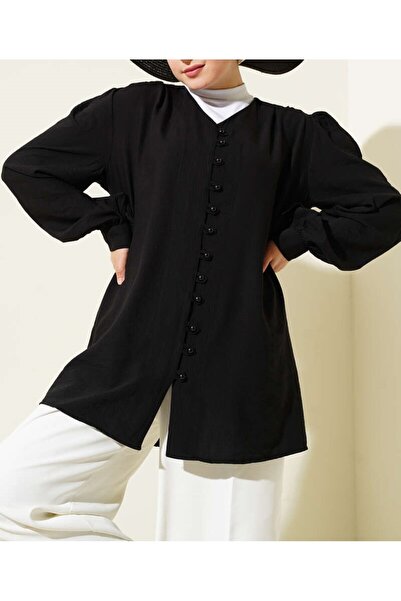 Burcia Brit Buttoned V-Neck Shirt