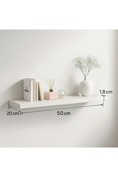 Mobilyan Modern Duvar Rafı 60-50-100cm | Dekoratif Duvara Monte Raf | Minimal...