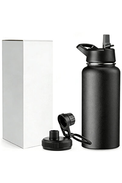 Generic زجاجة ماء معزولة محمولة مصنوعة من الفولاذ المقاوم للصدأ 304، سميكة، م...