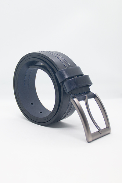 Paşala Leather Ανδρική αθλητική ζώνη από γνήσιο δέρμα, μπλε ναυτικό, 4 εκ. με...