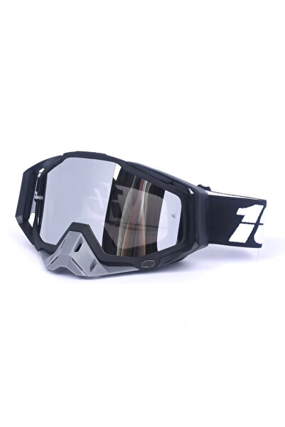 FIXATO Moto ATV / Enduro / Cross Goggles, FIXATO, Silver Lens, Black Frame
