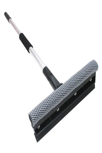 ozbience Teleskopik Saplı Cam Silme Aparatı, Süngerli Çekçek, Çok Yönlü Temizlik