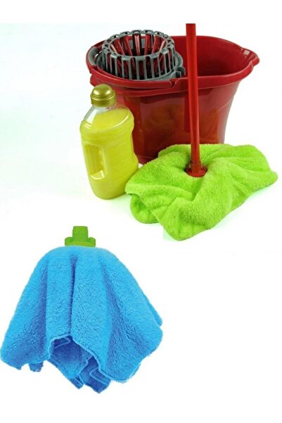 ozbience 2 Adet Püsküllü Havlu Yer Silme Paspası, Kova Hariç, Pratik Temizlik...