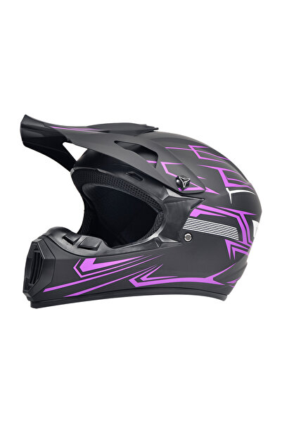 FIXATO Cască Moto/Enduro, Interior Confortabil, pentru Motociclete, Cross, En...