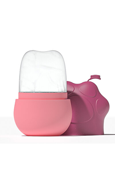 Choice بكرة ثلجية للوجه من السيليكون باللون الأحمر الوردي، بكرة ثلجية تجميلية...