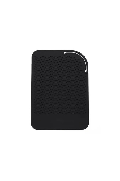 Choice حصيرة سيليكون وردية اللون لمكواة الشعر وحقيبة سفر لأدوات تصفيف الشعر -...