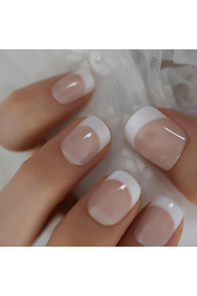 Choice JB-DZ 24 pieces of new French-style press-on nails (fashionable fake n...