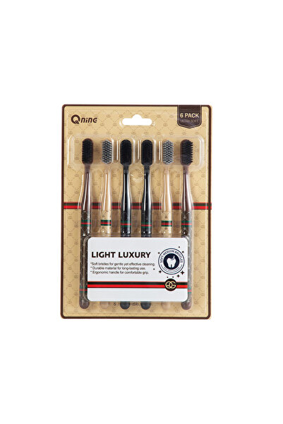 Choice طقم فاخر خفيف الوزن من 6 قطع، فرشاة أسنان ناعمة بخيوط دقيقة وفرو ناعم،...