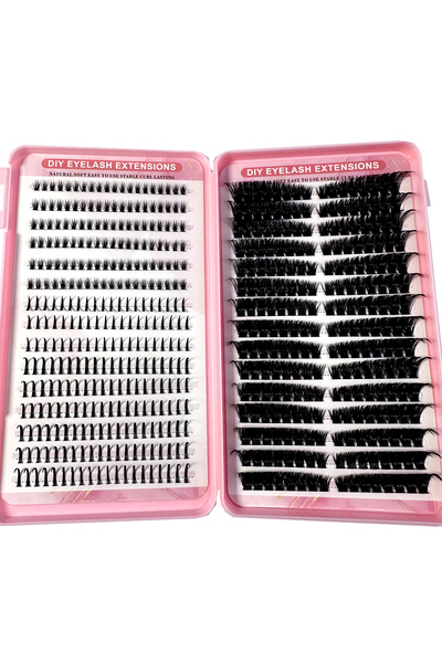 choice2 MIX 0.07mm D 100A 570/540/60pcs Clusters Eyelashes Natural Eyelash Ex...