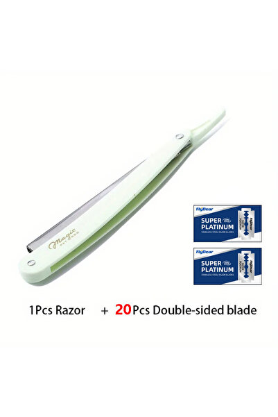 Choice ماكينة حلاقة يدوية للرجال C633-White ذات 20 شفرة، سهلة الاستخدام وآمنة...