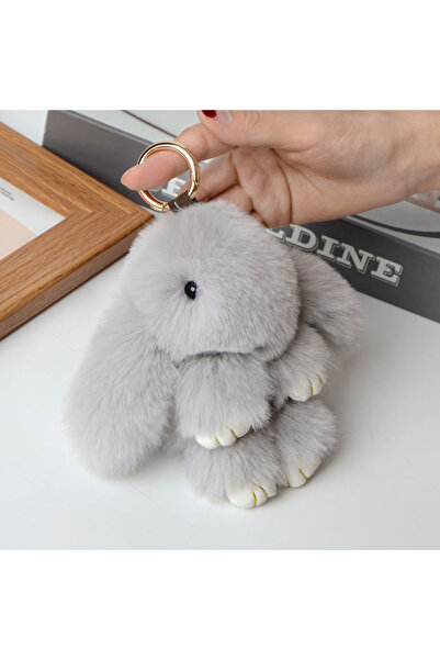 Choice3 2 Multiple Colors Cute Soft Plush Rabbit Keychain Portable Fluffy Rab...