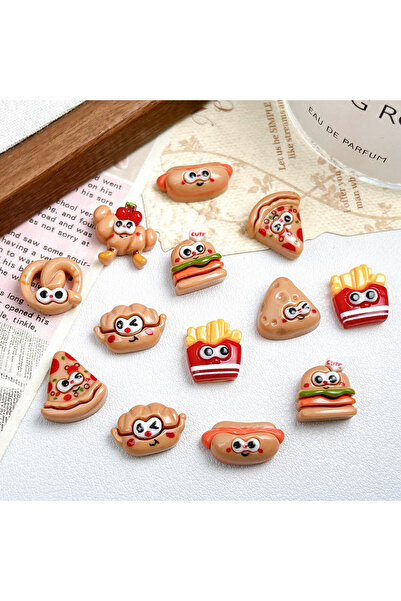Choice مجموعة متنوعة من 20 قطعة من زينة أظافر الطعام الإبداعية ذات العيون الك...