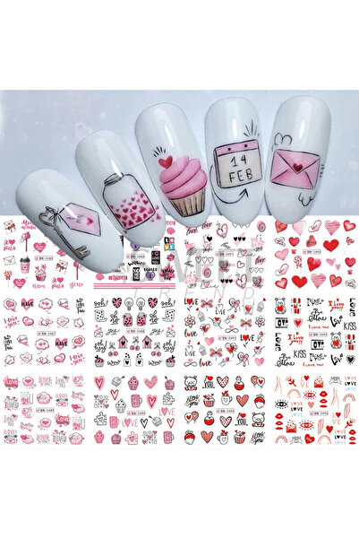 Choice BN2485-2496 12pcs Leopard Print Nail Water Sticker Charm Wild Animal P...