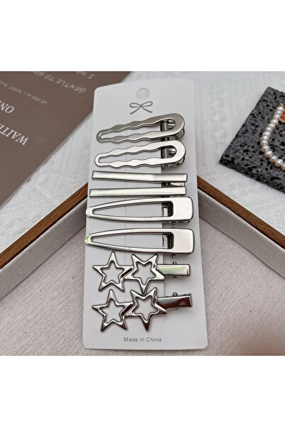 Choice F Silver Metal Y2K Duckbill Hairpin Women's Bangs Side Headwear Barret...