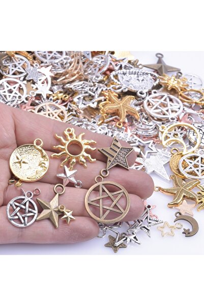 Choice other M099 50pcs/Lot Random Mix Sun Moon Star Pendant Charms For Jewel...