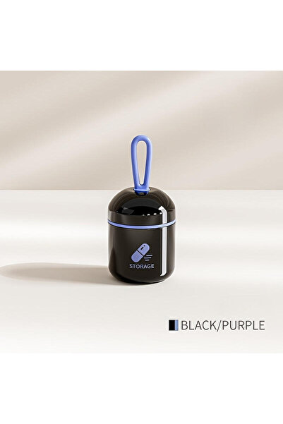 Choice5 علبة أدوية صغيرة زرقاء اللون - قطعة واحدة - صغيرة الحجم، عملية، مقاوم...