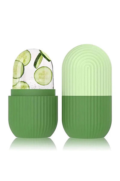 Choice قوالب مكعبات الثلج المصنوعة من السيليكون باللون الأخضر، أداة تدليك الو...