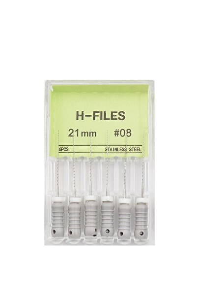 Choice9 6 قطع/عبوة من مبارد الأسنان اليدوية مقاس 21 مم، مبارد على شكل حرف H، ...