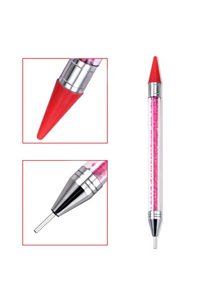 Choice Red LINMANDA Double Ended Rhinestone Crayon Nail Art Rhinestone Extrac...