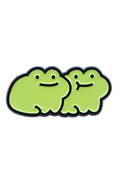 Choice 2 Cute Frogs Enamel Pin Cartoon Animals Pin Badge on Backpack Women's ...