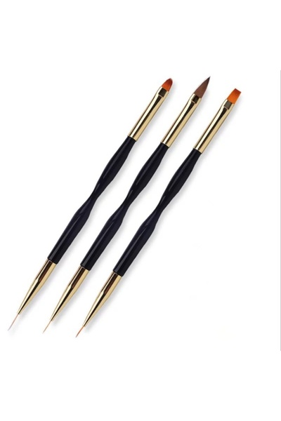 Choice مجموعة فرش تزيين الأظافر ثلاثية الأطراف، فرش دائرية مسطحة للرسم والتلو...